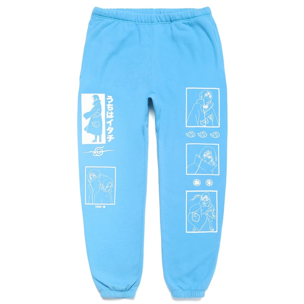 UNISEX HYPLAND NARUTO ITACHI SWEAT PANTS (POWDER BLUE)